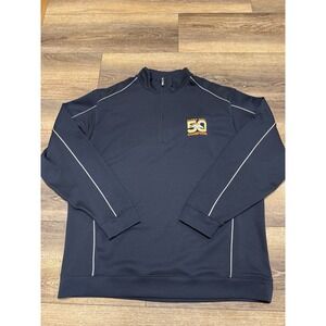 Men's Size XLT Tall Cutter And Buck Denver Broncos Super Bowl Quarter‎ Zip Blue